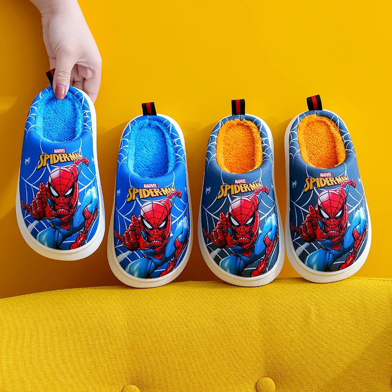New boys spidermans Children Slippers Disney  kids soft shoes Europe size 24-37