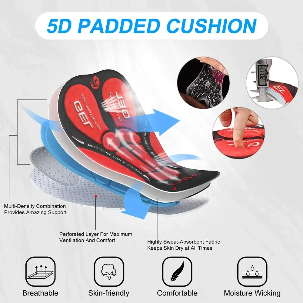 X-tiger Мужские Зимние Велосипедные Брюки С Задним Карманом 5d Гелевая Подкладка