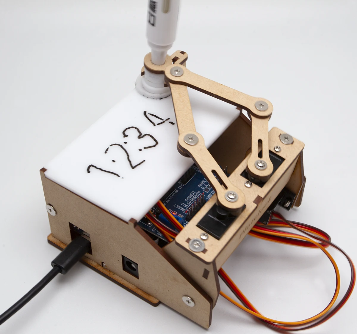 

Assembled Model Motor Wooden Diy Small Production Manual Controller Educational Toy Plotclock Small Cheap Clock