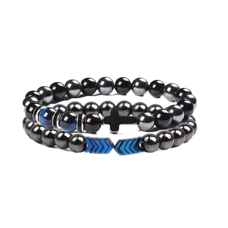 Браслеты из гематита с бусинами для здоровья и энергетики мужчин магнитные