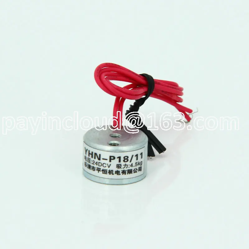 

YHN-P18/11 DC присоска типа Электромагнит микро сила всасывания 4,5 кг Мини Электромагнит DC12V24V