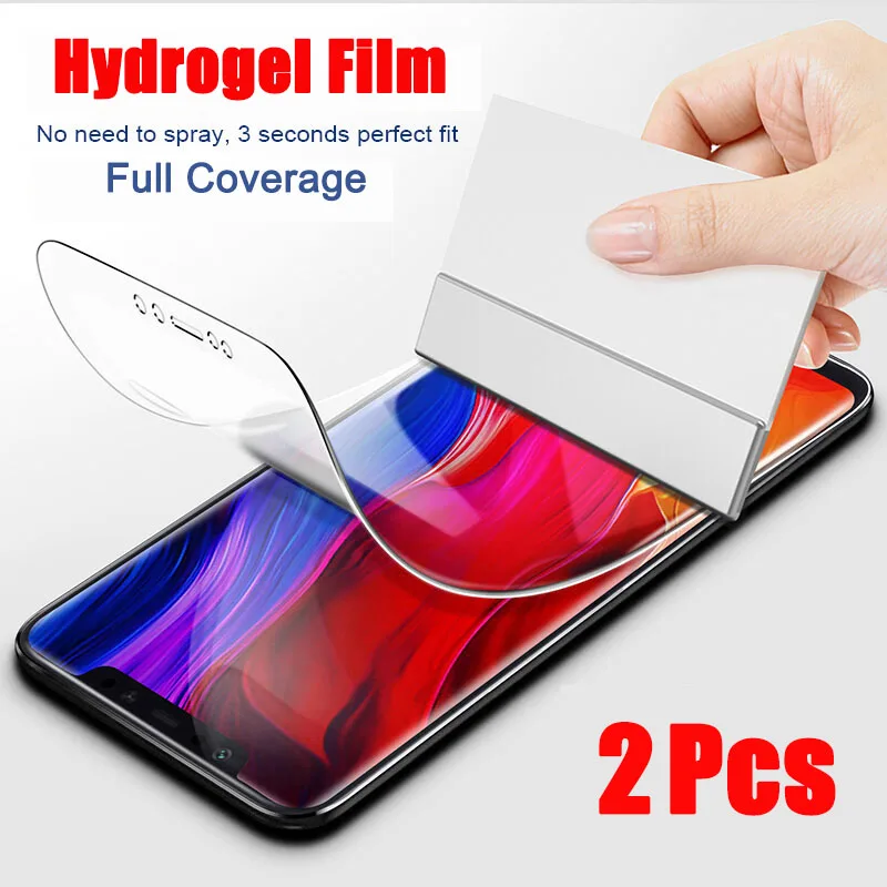 

2Pcs Hydrogel Film For Xiaomi Mi 11 Mi 10 Mi 9 Mi 9T Pro Screen Protector For Redmi Note 11 10 9 8 7 Pro 8T 9S POCO X3 Pro F3 M3