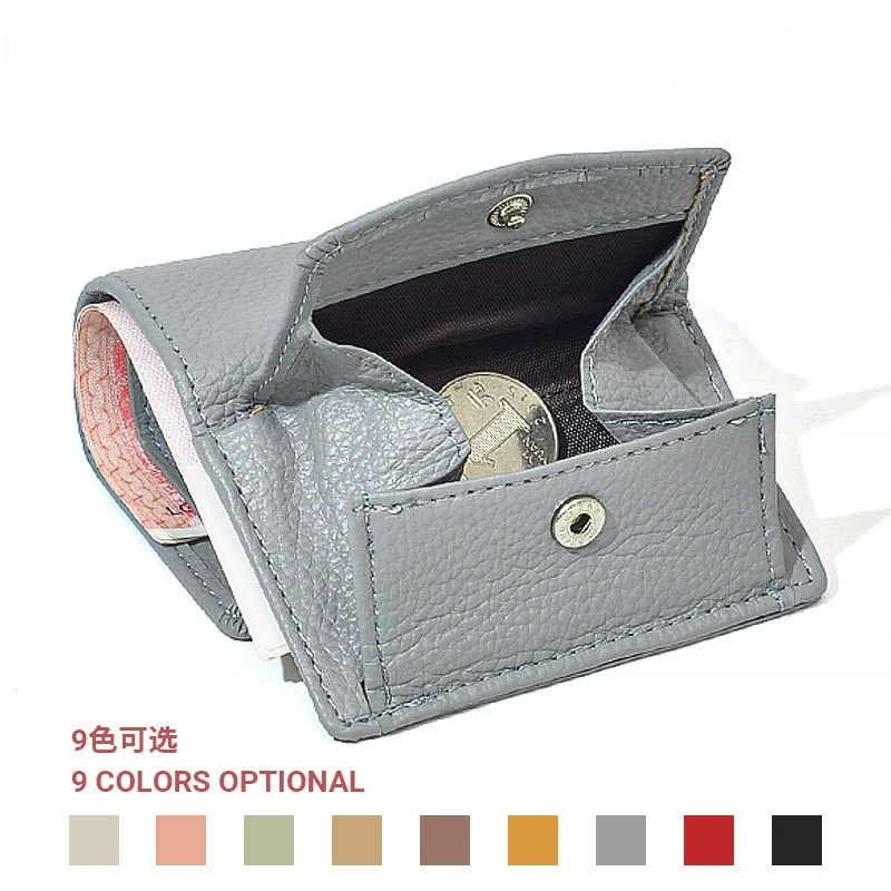 

Anti Theft Wallets Foldable woman Coin Purses Bag License Credit ID Cards Holders Multifunction mini PU Leather Wallet student