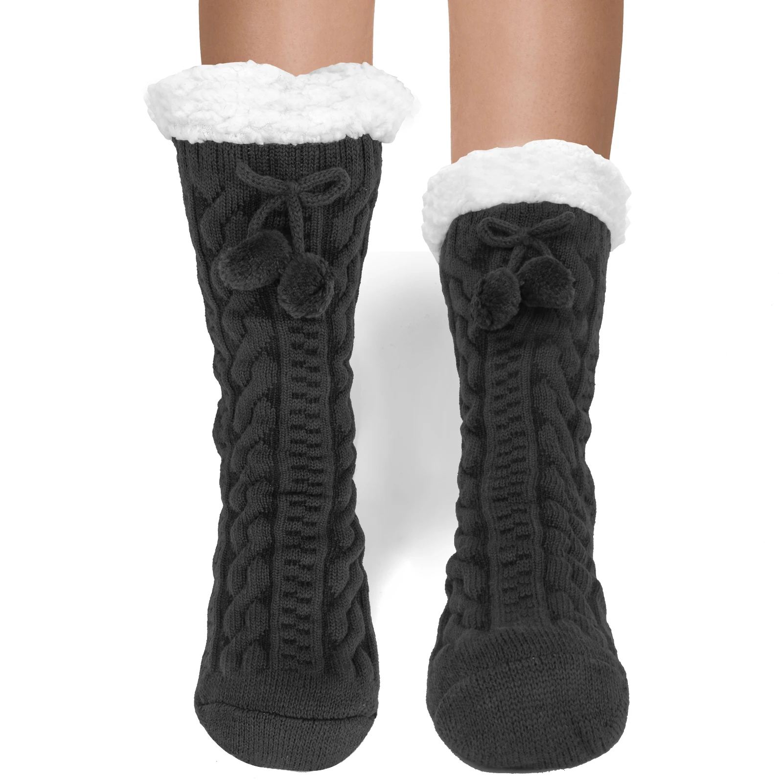 

Женские теплые флисовые тапочки