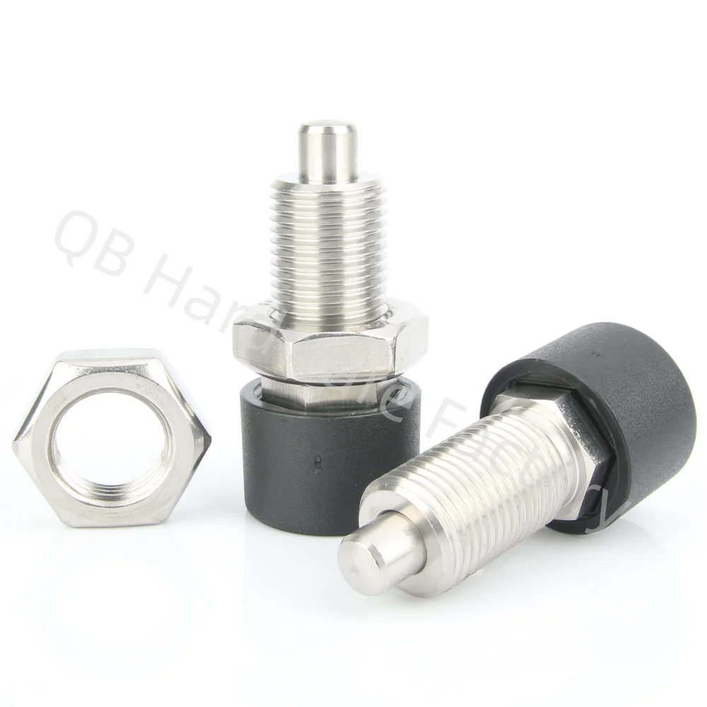 

QB251-CNK Press Fit Plastic Knob Stainless Steel Type Self Locking Spring Indexing Plunger