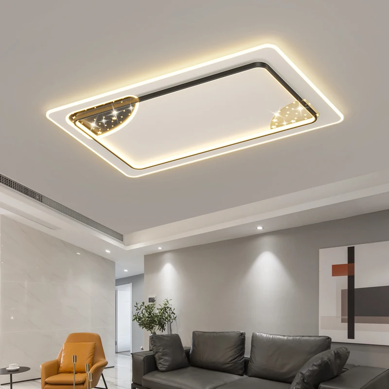 

Modern Simple Led Ceiling Lamp Living Room Bedroom Whole House Chandeliers Dimmable With Remote Home Indoor Decor Lighting Lamps