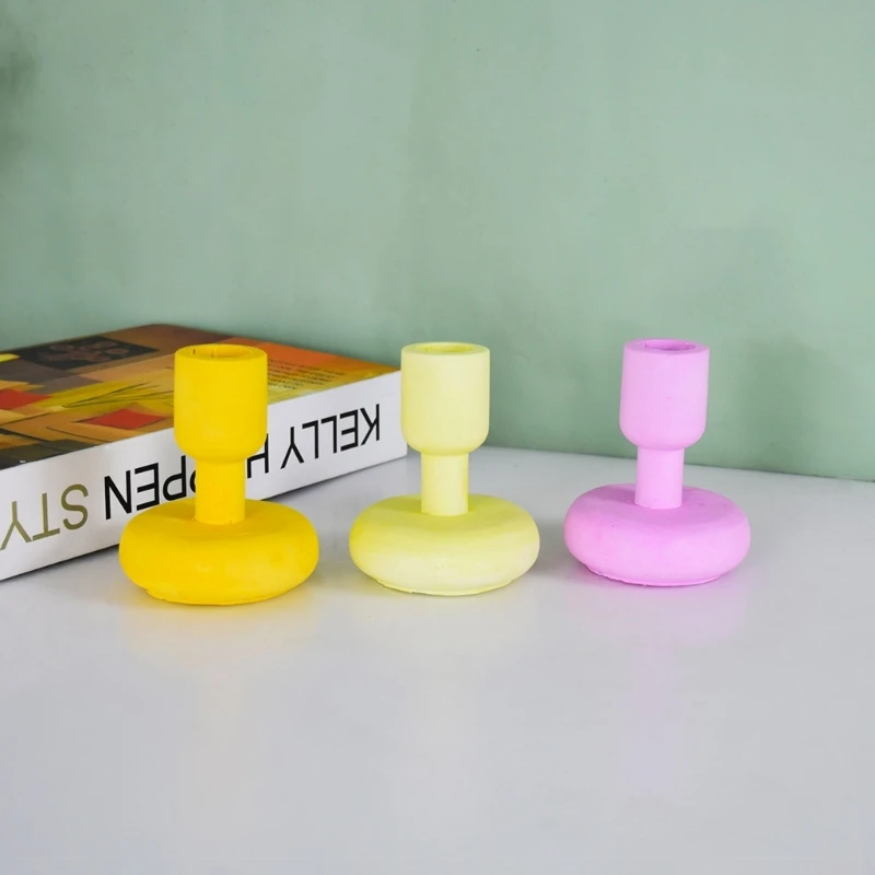

652F Resin Casting Mold Home Decor Wineglass Candlestick Resin Mold DIY Handmade