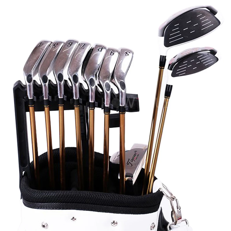 

2023 Golf 9 Iron Club ABS Shafts Holder Stacker Fits Any Size of Bags Organizer
