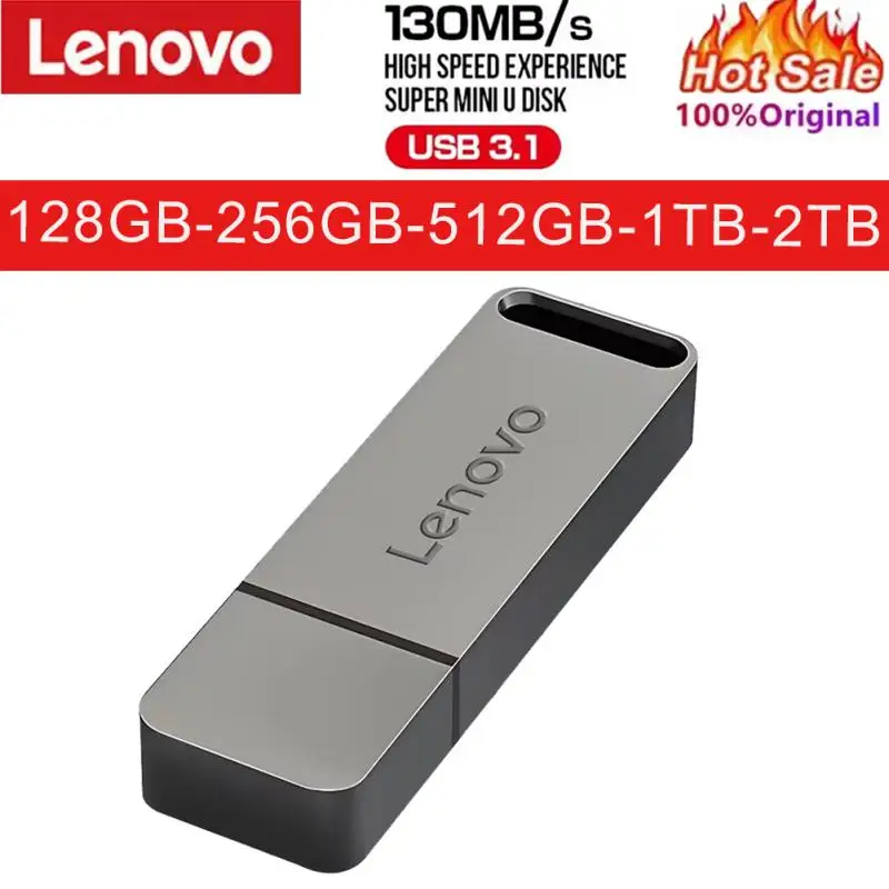 Lenovo 2 ТБ металлический U-диск 1 портативный флеш-накопитель USB 3 0 высокоскоростной
