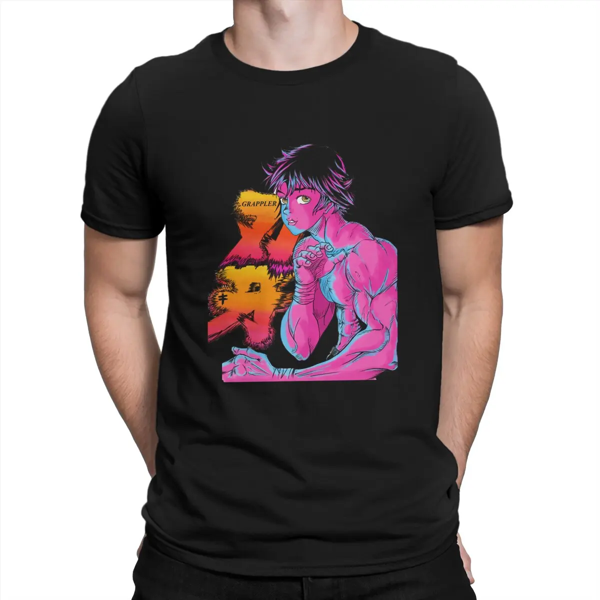 

Retro Unique TShirt Grappler Baki Hanma Yujiro Dou Manga Leisure T Shirt Hot Sale T-shirt For Adult