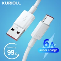 6a super charger type c cable 66w tipo c cabo for huawei p40 pro p30 mate 20 30 40 pro honor 30 30s usb type c cable cord