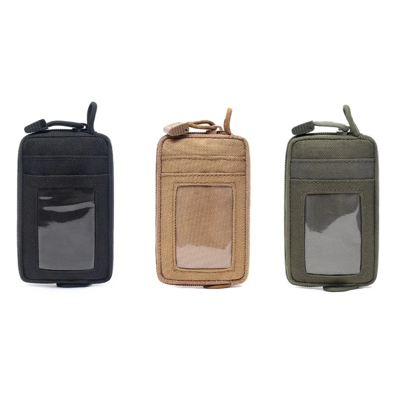 

Waterproof EDC Pouch Portable Tactical Key Wallet Travel Kit With Card Slots Pack Zippers Waist Bag For Outdoor Camping Hiking