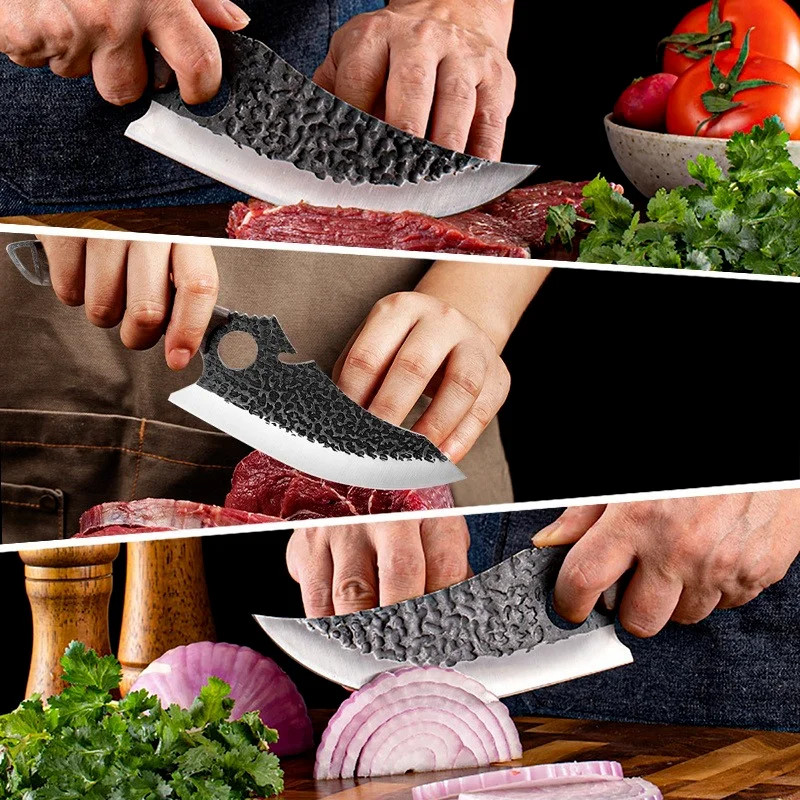 8 дюймовый кухонный нож из высокоуглеродистой нержавеющей стали мясница резка