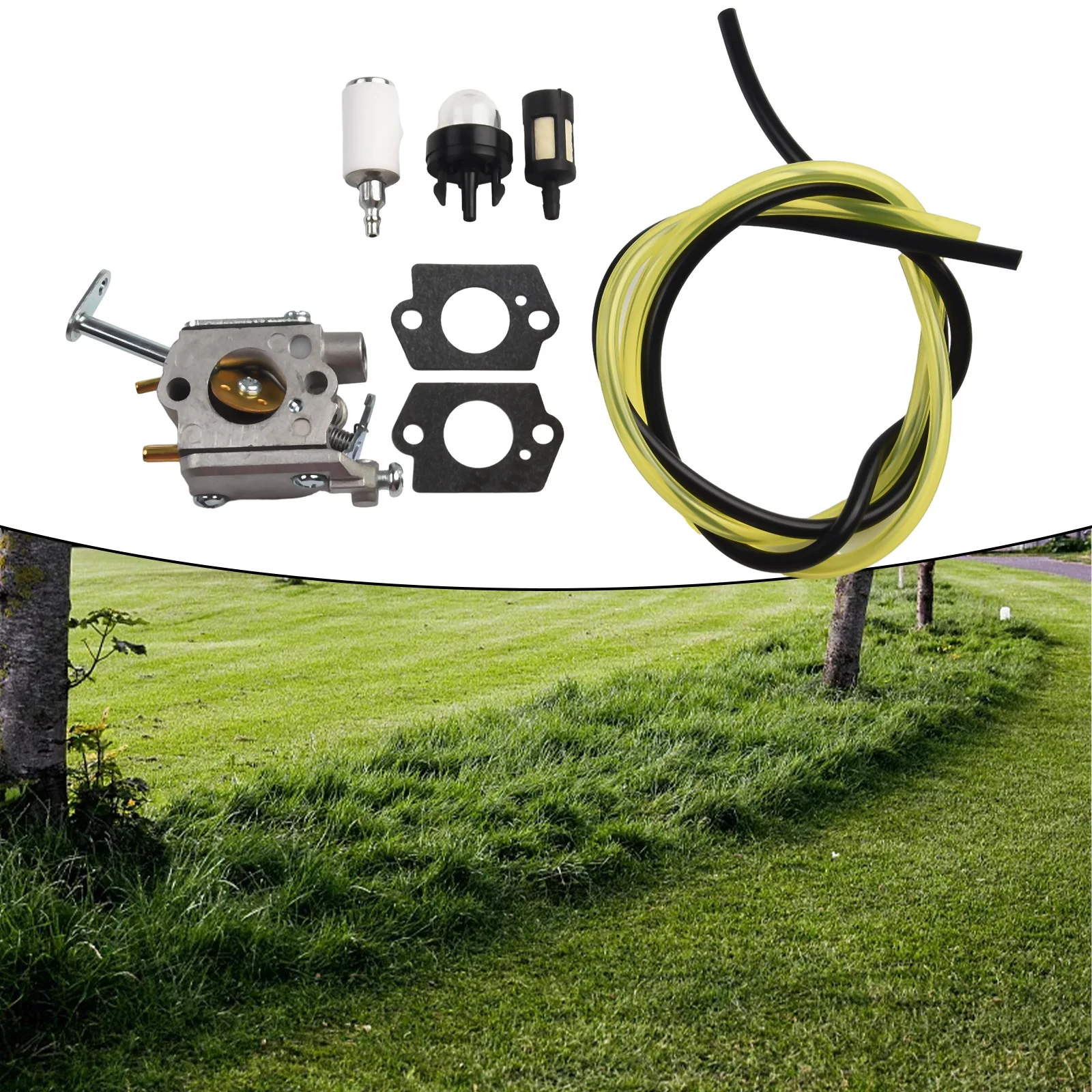 Комплект карбюратора бензопилы для Homelite 33cc 3314 Walbro WT-673 A09159 000998271 прокладок