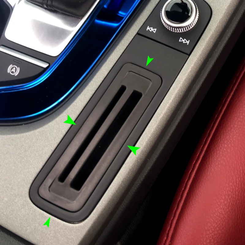 

For Audi A4L / A5 2017 2018 Car Center Control Parking Credit Card Slot Storage Holder Cover