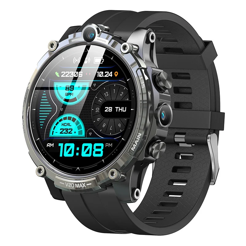

4G Smart Watch Support SIM Card 4GB+128GB 1.6 Inch IPS Screen GPS Wifi 1000Mah Li-Battery Smartwatch Heart Rate Camera