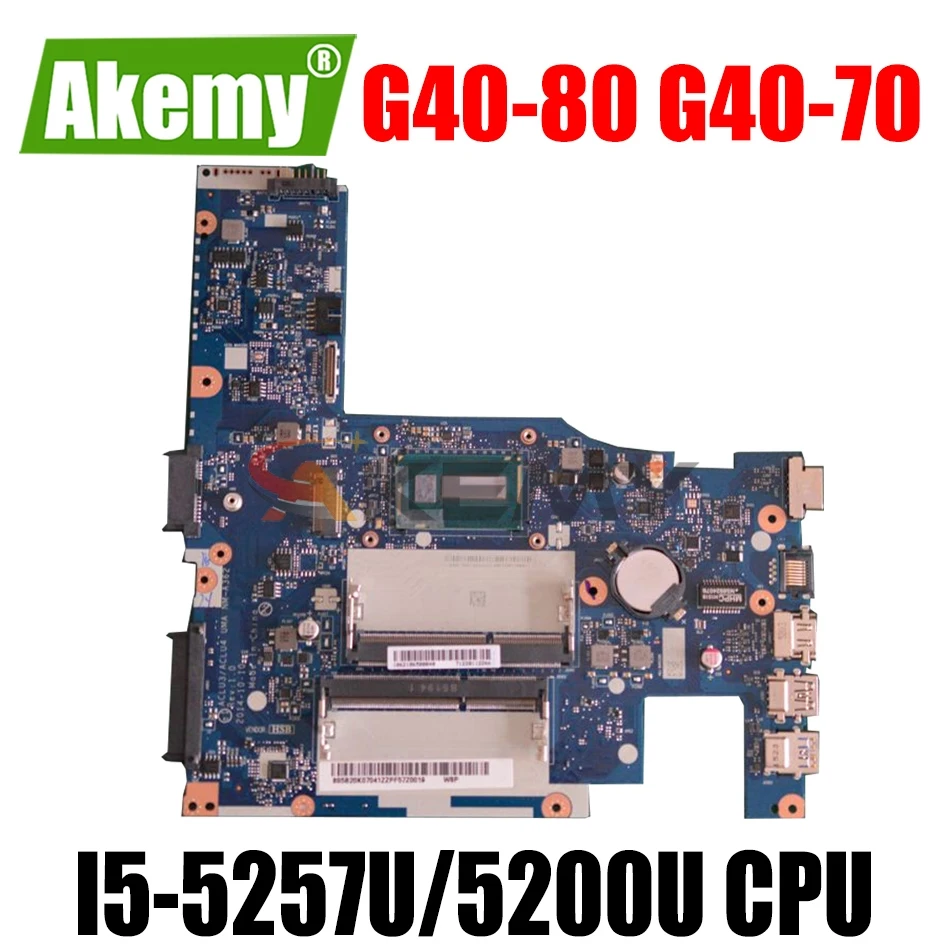 

For Lenovo G40-80 G40-70 Z40-70 NM-A362 NM-A272 Laotop Mainboard G40-80 Motherboard with I5-5257U/5200U CPU 100% fully tested