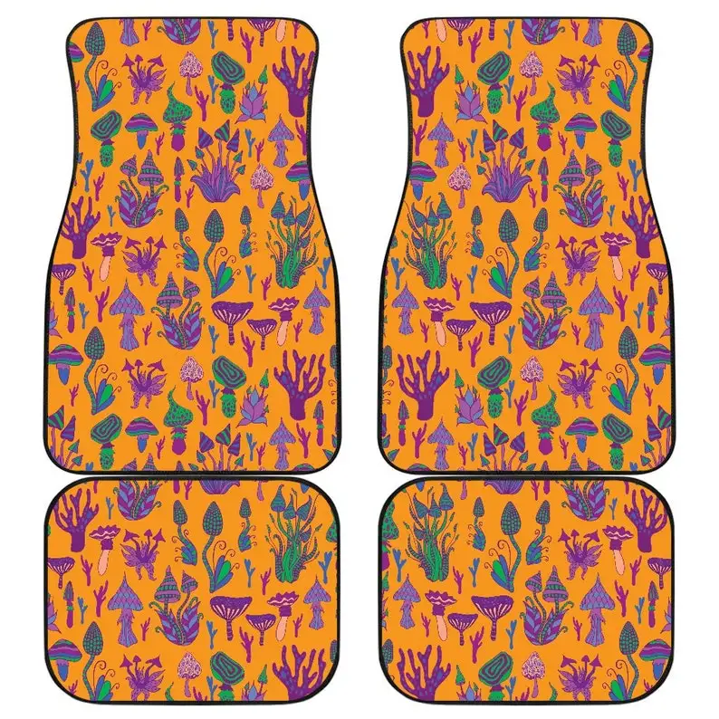 

Magic Mushroom Car Mats, Car Accessories For Women, Car Floor Mats, Interior Car Decor, Cute Car Accessories, Hippie Car Mat, Cu