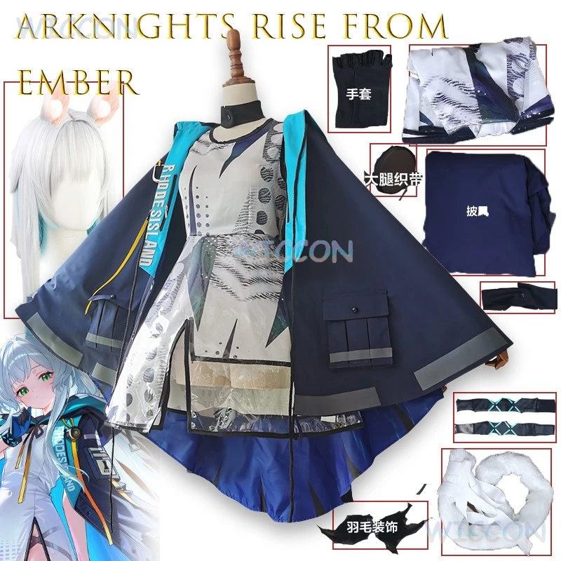 Фото Arknights Rise From EmberRosemary Косплей Костюм на заказ Женский наряд Повседневная одежда Платье с персонажем игры в стиле аниме Хэллоуин Cos №2