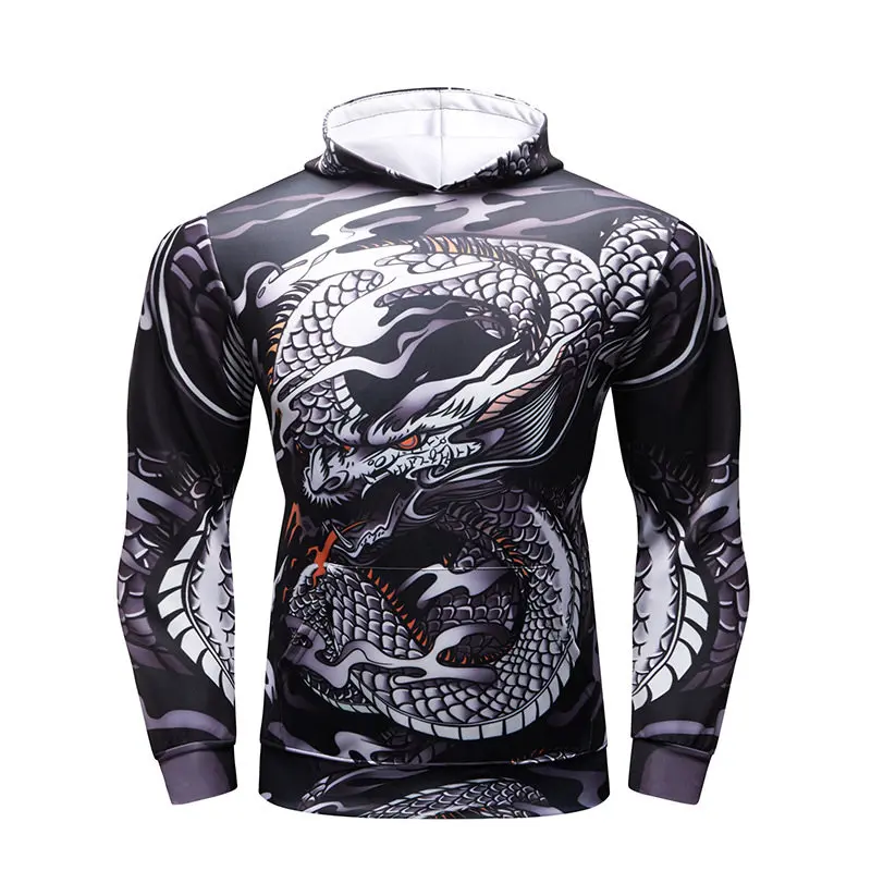 Кофта с капюшоном Rashguard для ММА BJJ спортивный костюм фитнеса боксерская майка