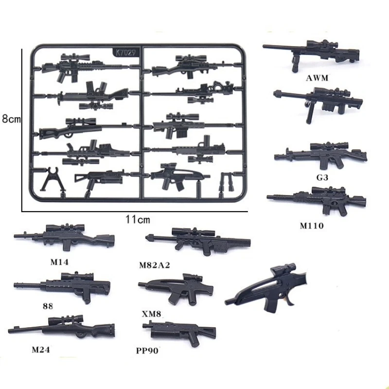 Feleph Одиночная распродажа военное оружие пистолет строительные блоки M24