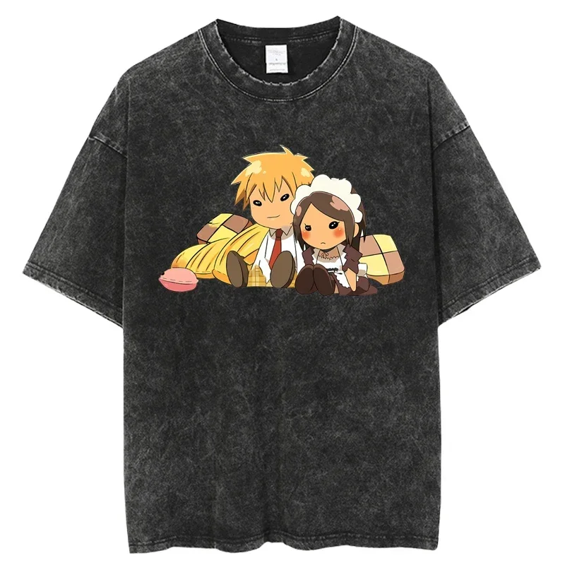 Лидер продаж промытая футболка с японским аниме Kaichou wa Maid sama крутая летняя