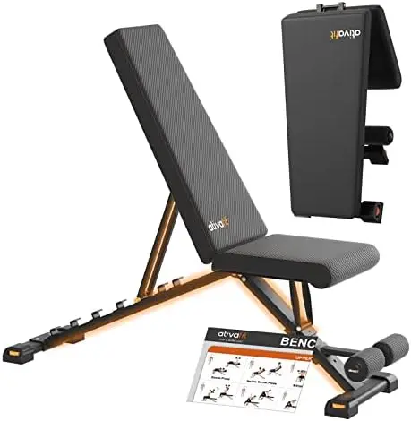 

Bench Folding Strength Training Bench for Full Body Workout Incline Bench with Quick Folding& Fast Adjustment Decline Home G