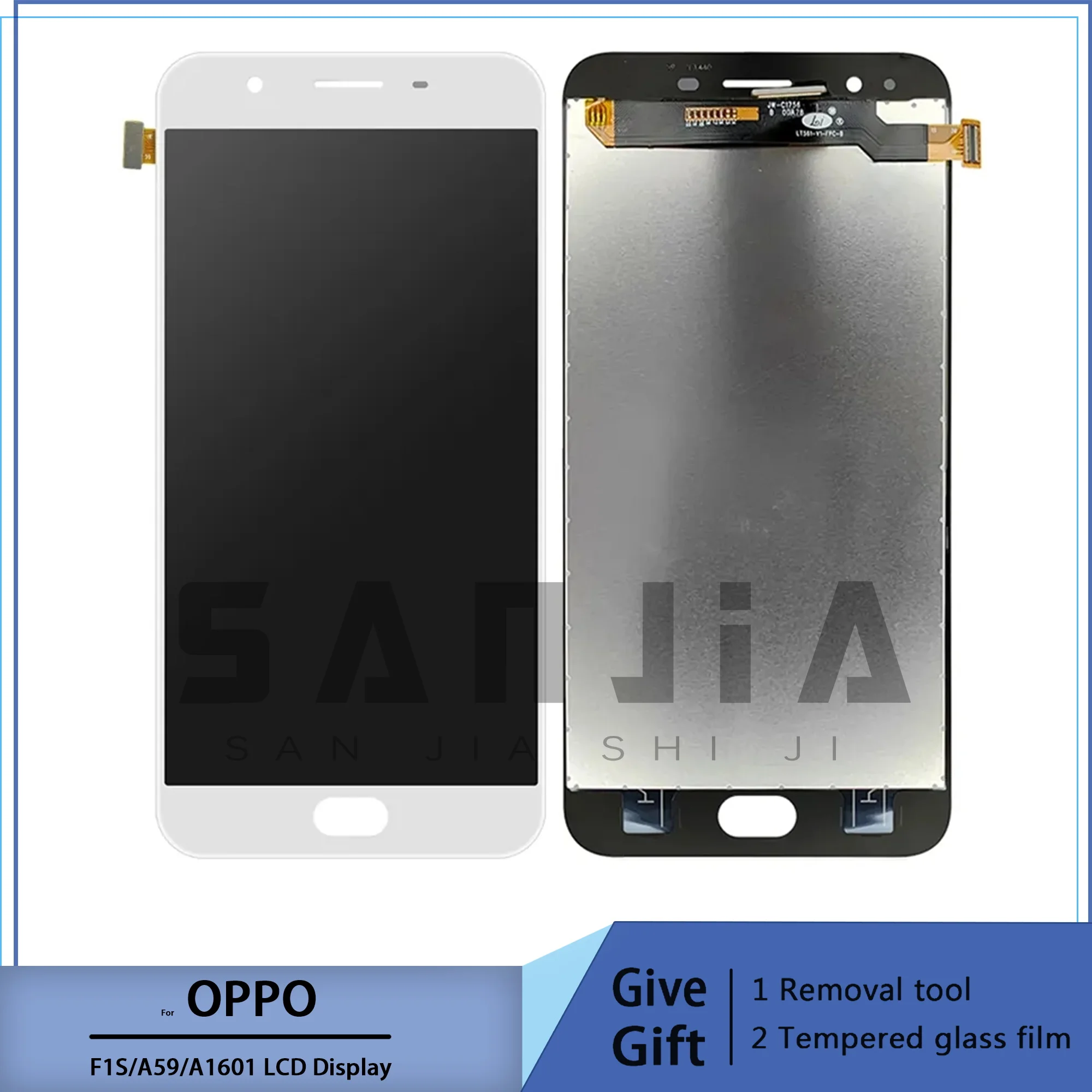 ЖК-дисплей для oppo f1s, цифровой дисплей, сборка для 5,5 градусов, oppo a59 a1601 с quadro