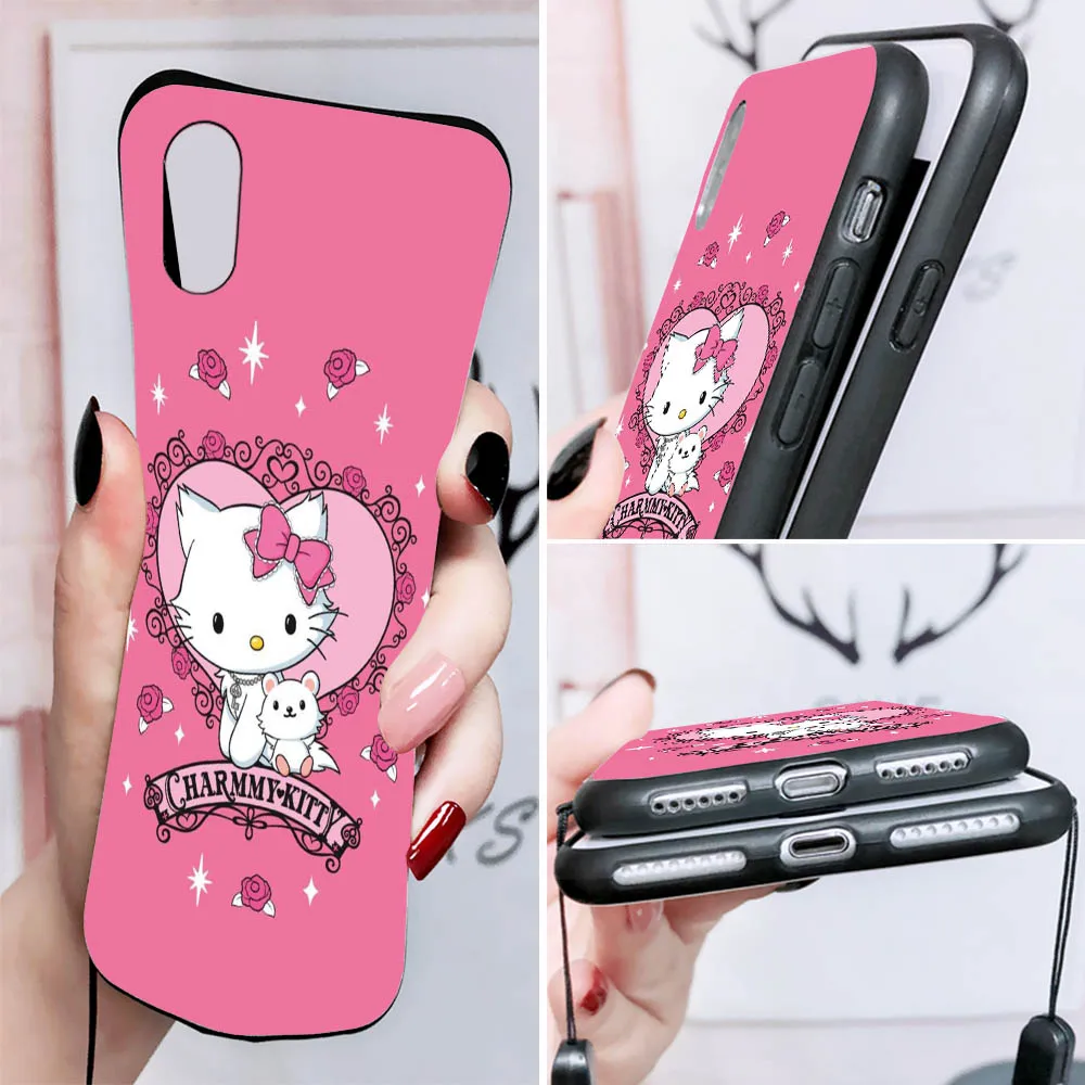 Charmmy Kitty Cover for OPPO Reno 7 Pro 6 5 5Z 5F 4 4F 4Z 2Z 2F Lite Black Phone Case