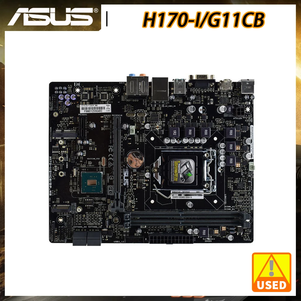

ASUS H170-I/G11CB/DP_MB 1151 Motherboard DDR4 Intel H170 PCI-E 3.0 HDMI USB 3.0 Support Core i7 i5 i3 Processor Motherboard