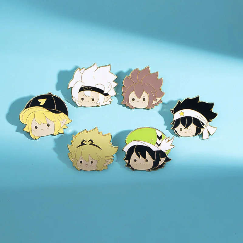 

Metal Badges Around The Concave and Convex World Anime Gregorian Lei Lion Gardros An Fan Repair Imitation Enamel Brooch Logo