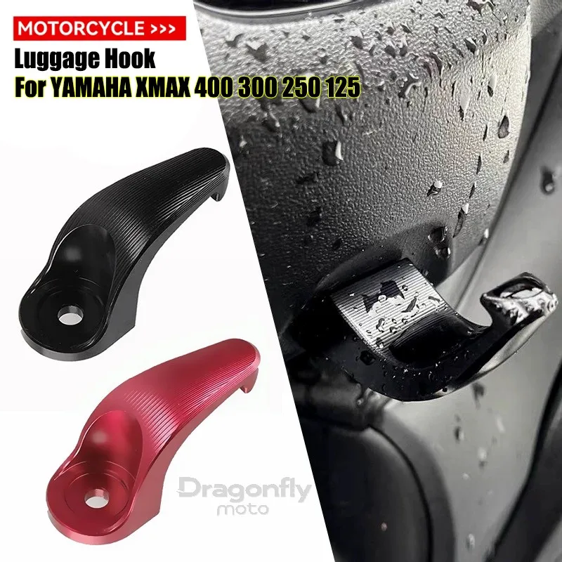 Фото Для YAMAHA XMAX 400 300 250 125 NMAX 125 155 NVX 155 Aerox xmax300 nmax150 Мотоциклетный крючок для багажа, вешалка для сумки, держатель для шлема №1