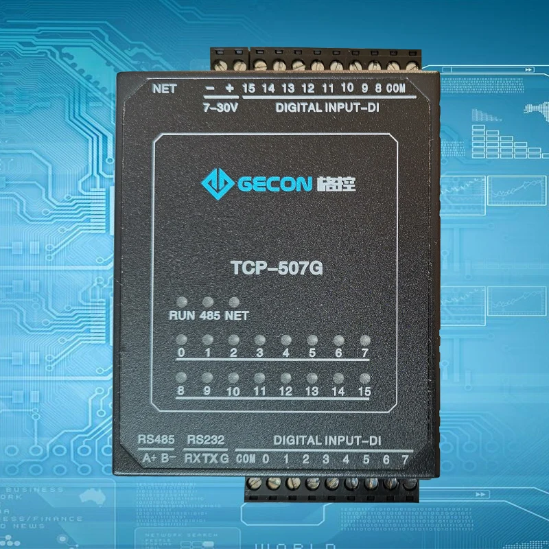 Модуль Ethernet 16-канальный модуль контроля сбора промышленного оборудования ModbusRTU