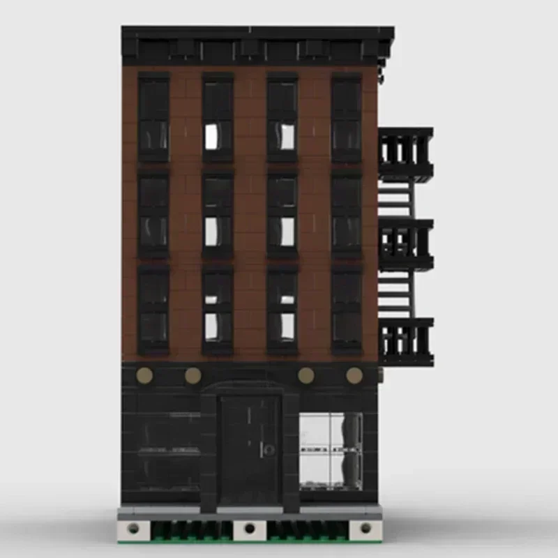 Moc Building Bricks Модель городского вида на улицу Нью-Йорк Квартира Технология