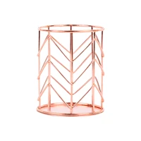 nordic gold pen barrel rose iron office storage basket collection simple tableware woven laundry basket