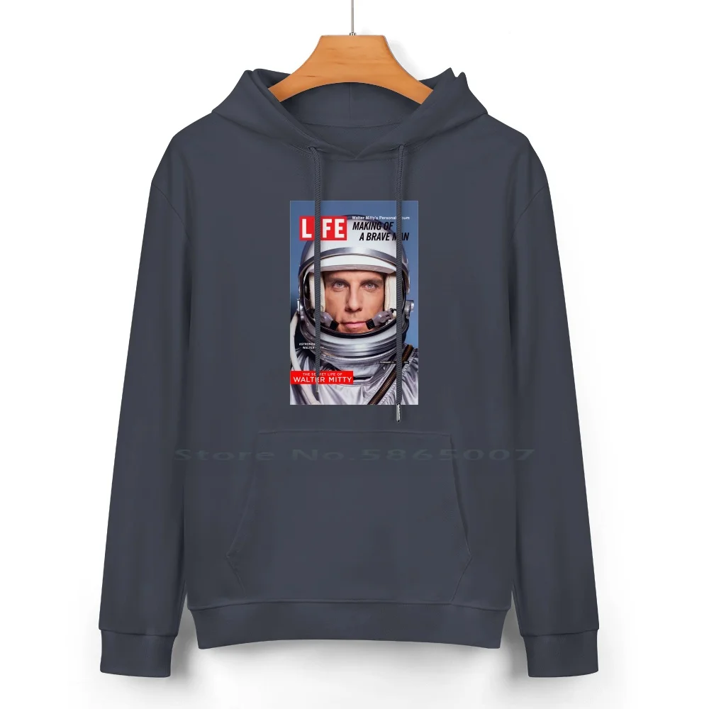 Толстовка с капюшоном из чистого хлопка секретная жизнь Уолтера митти 24 цвета