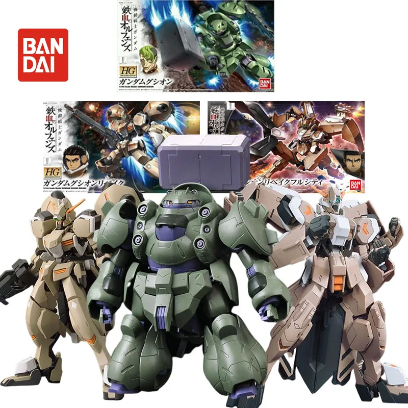 

Набор оригинальных моделей Bandai GUNDAM HG GUSION, все серии 1/144, аниме, фигурка в сборе, модель, игрушки, искусственная кожа для мальчиков