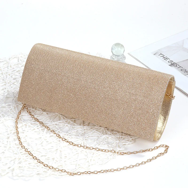 

Solid Color Clutch Bag For Women Fashion Wedding Party Bags Elegant Gold Evening Purse Bag New Arrivals Female Handbag XA250H