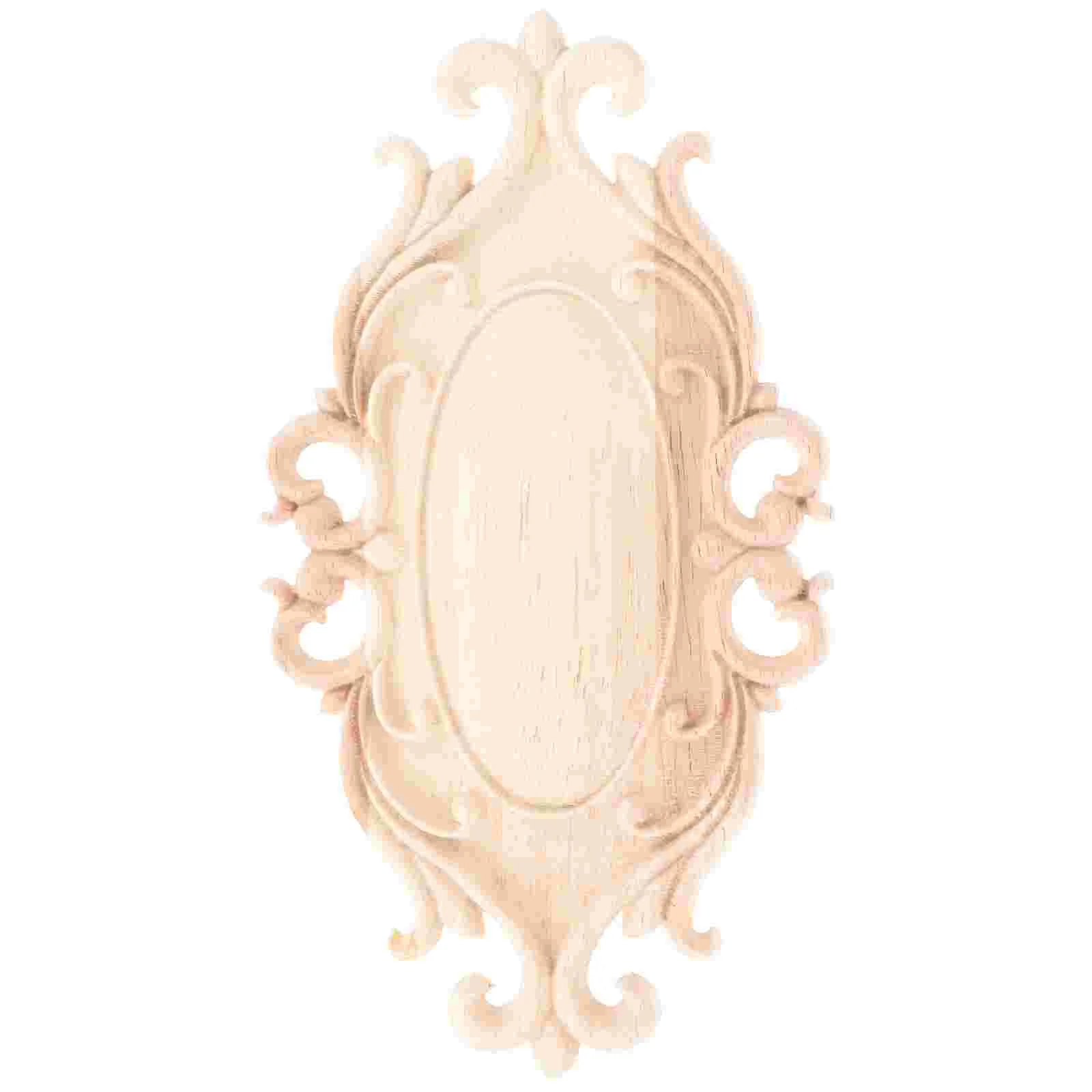 

Wood Applique Carved Appliques Furniture Onlay Decal Carving Diy Trim Corner Wall Onlays Unpainted Door Wooden Decor Frame