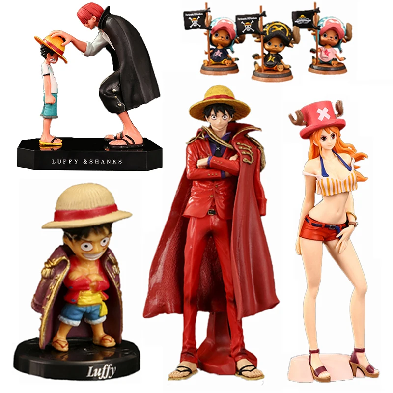 

One Piece Anime Action Figure Luffy Zoro Sanji Ace Nami Shanks Chopper Boa Hancock Usopp Modle Doll Toy Cake Car Ornaments Gift