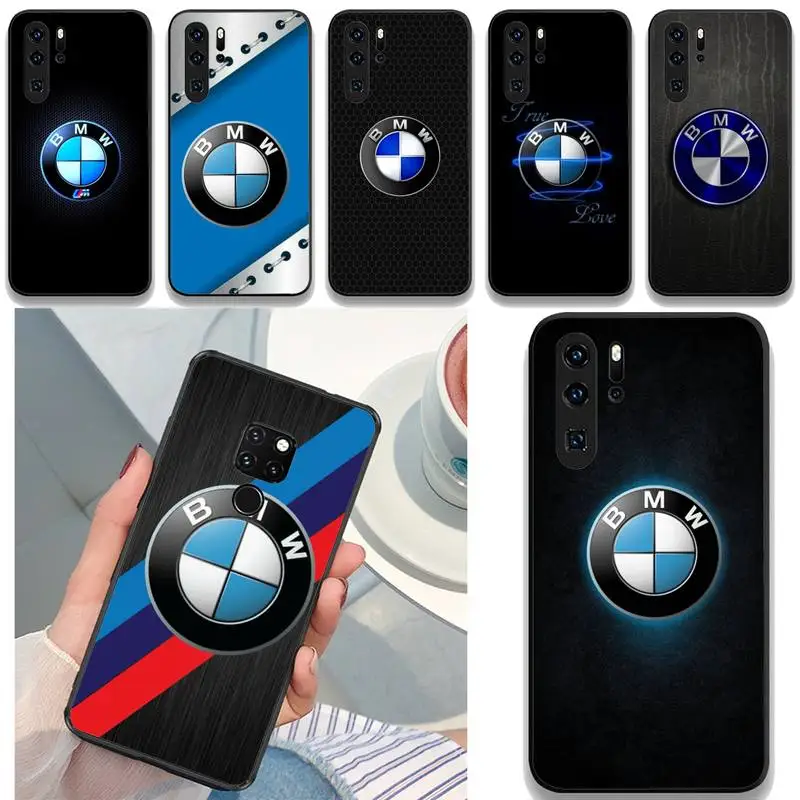 Роскошный автомобильный чехол M-Power для телефона BMW Huawei Mate 10 20 Lite Pro X Honor Play Y6 5 7 9 Prime