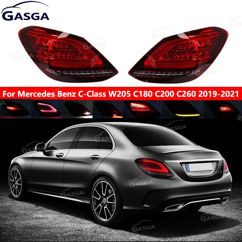 Фонари задние в сборе для Mercedes Benz C-Class W205 C180 C200 C260 2019-2021