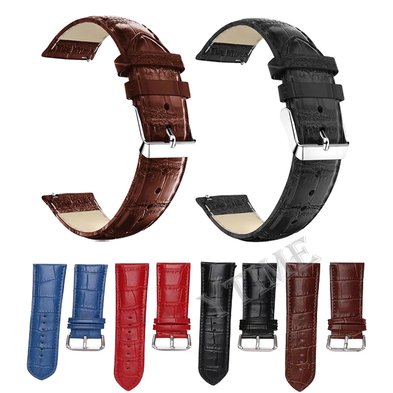 

Leather Watchbands Strap For Xiaomi MI Watch Color/Color 2 Strap Wristband 22mm Band For Xiaomi S1 Active Pro Bracelet Correa