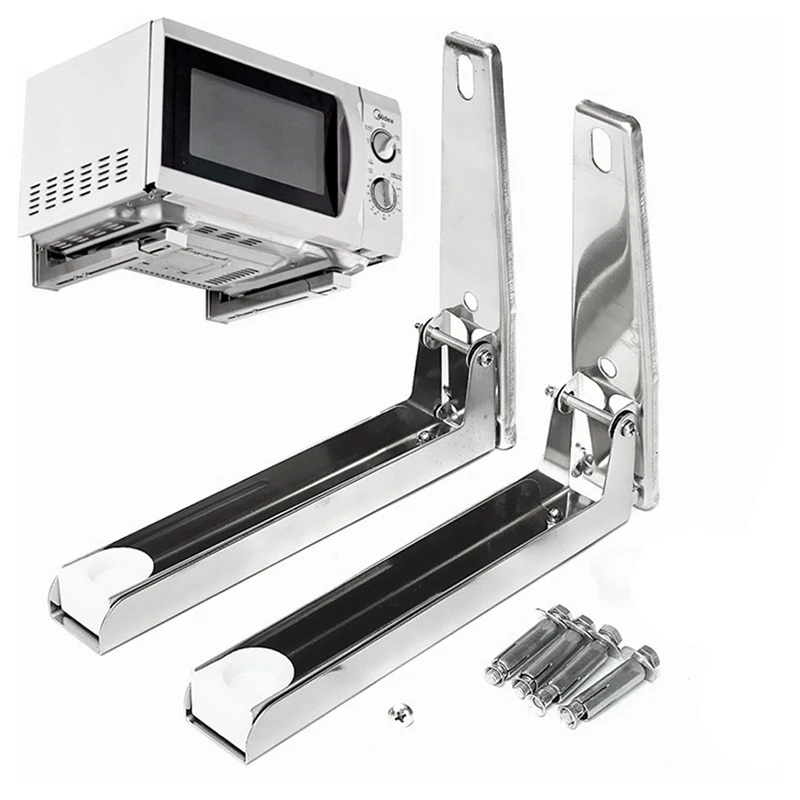 Опорная рама Стальная складная эластичная полка Стойка для микроволновой печи