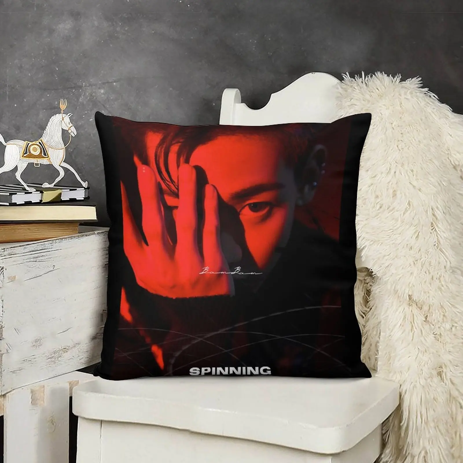 Got7 BamBam SPINNING TOP Декоративная подушка рождественские украшения 2025 чехлы для