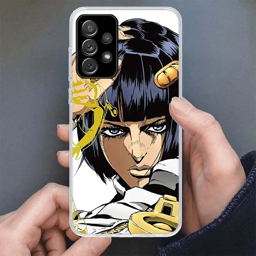 Чехол для телефона JoJo Adventure Bruno Buccellati Samsung Galaxy A15 A55 A14 A54 A13 A53 A12 A52S A25 A24 A35 A34 A16 A23 A33 A22 A