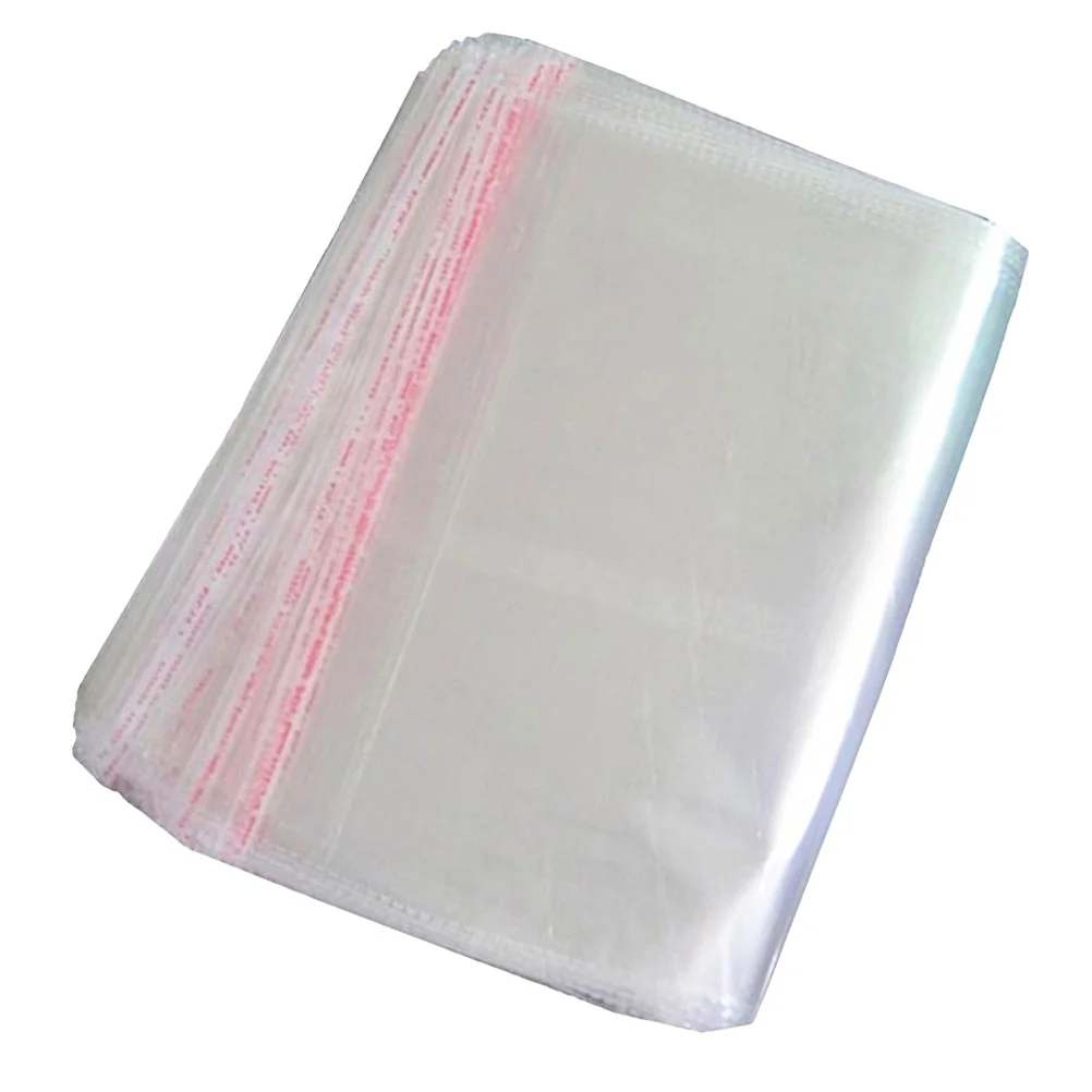

100 Portable Adhesive Useful Clear Bags Peel & Seal Bag for Store Restaurant Home