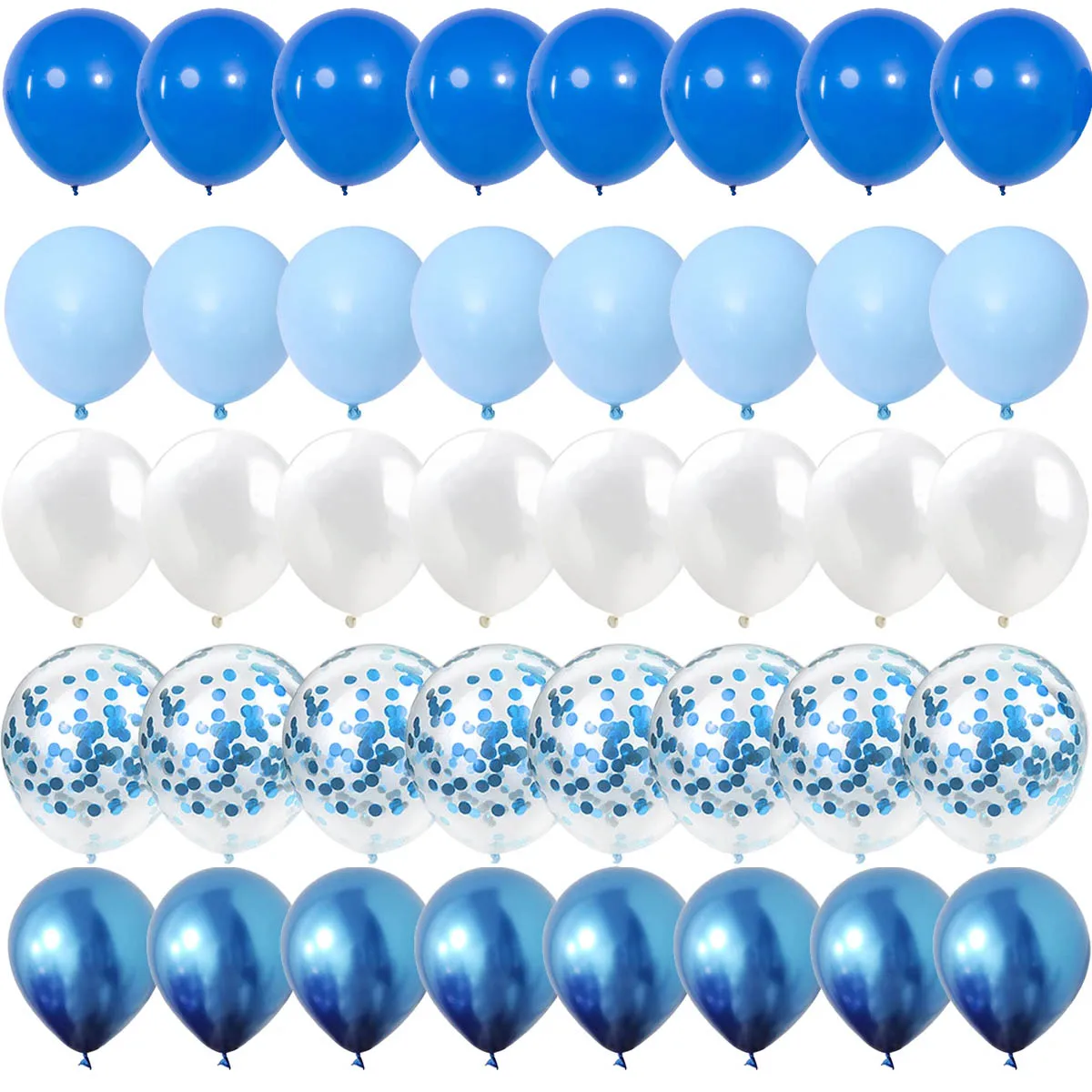 

Набор воздушных шаров синие 40 шт.