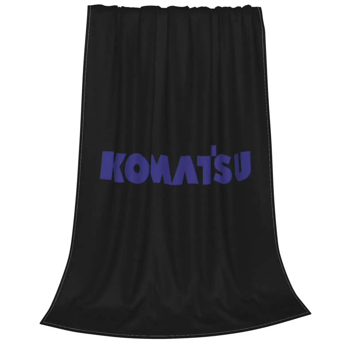 Ультрамягкое Флисовое одеяло Komatsu с логотипом трактора эмблемой автомобиля