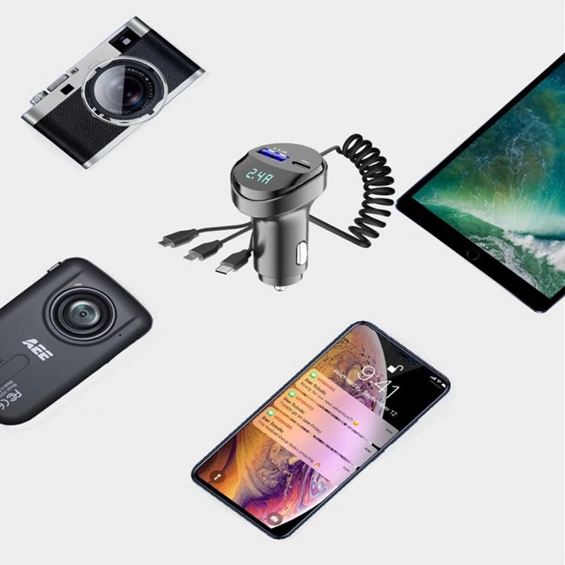 Автомобильное зарядное устройство с 2 USB-портами а